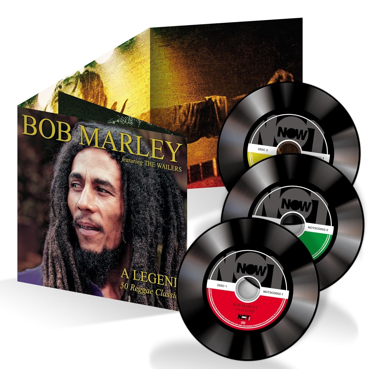 Bob Marley: A Legend 50 Reggae Classics - 3CD Set [Audio CD] Audio CD/Vinyl Not Now Music