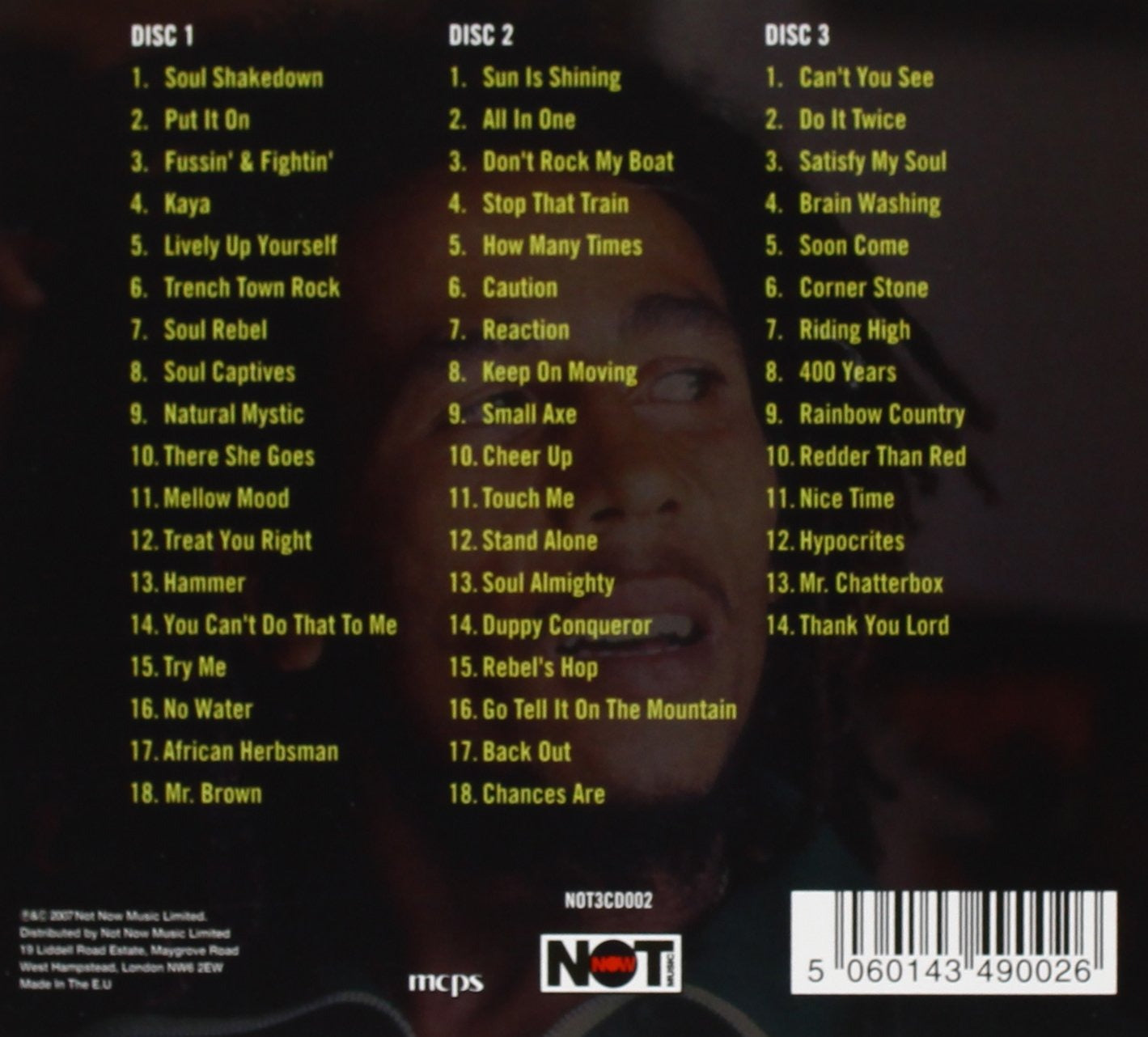 Bob Marley: A Legend 50 Reggae Classics - 3CD Set [Audio CD] Audio CD/Vinyl Not Now Music