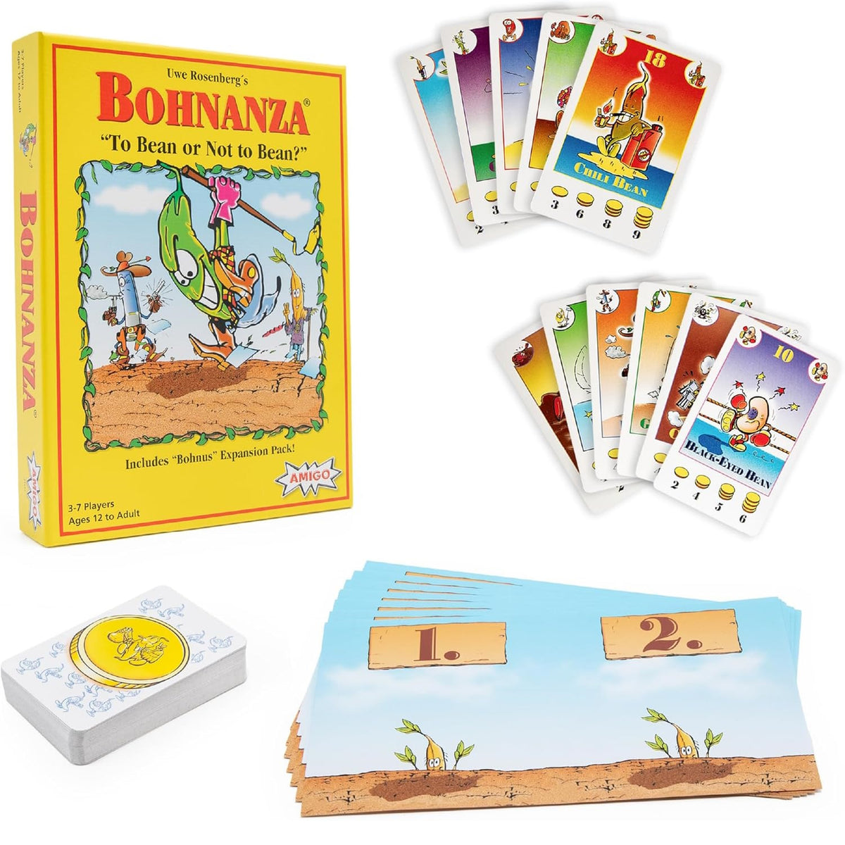 Bohnanza: To Bean or Not to Bean [Board Game, 2 - 7 Players] Board Game AMIGO