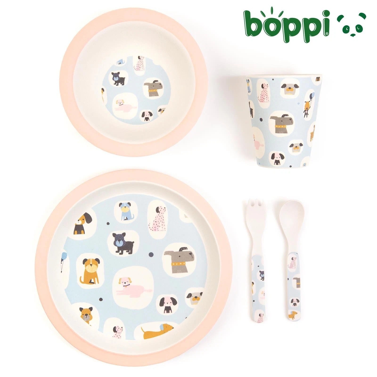 Boppi: Bamboo Dinnerware 5-Piece Set - Dogs Home and Hardware Boppi