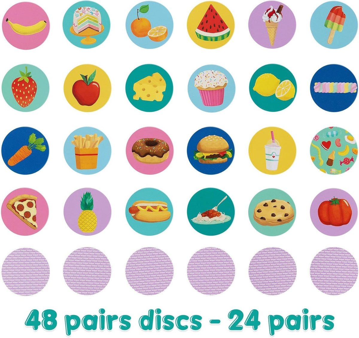 Boppi: Pairs Memory Game Food Toys & Games Boppi