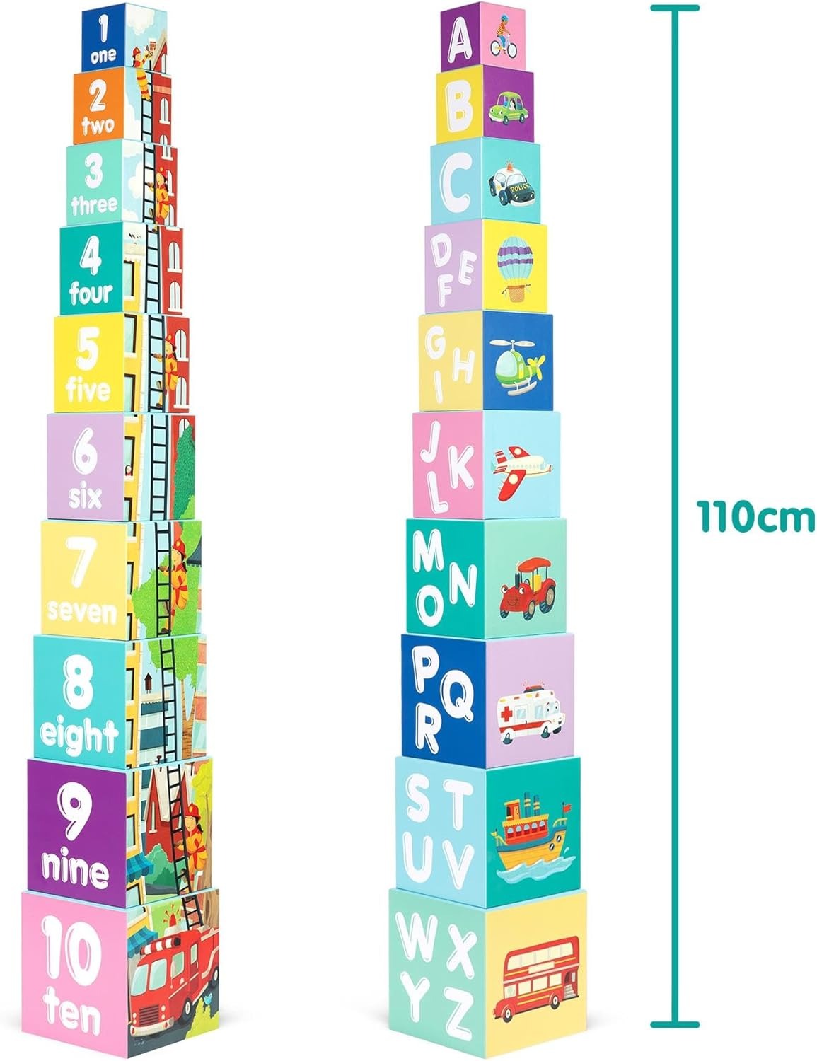 Boppi Stacking Cubes - Vehicles Toys & Games Boppi