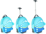 Boppi: Tiny Trekker Rolling Luggage Case - Aeroplane Clothing and Apparel Boppi