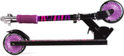 Bopster: 2 Wheeled Folding Scooter - Purple Zebra Stripes Toys & Games Bopster