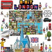 Bopster: 8-Bit London - 1000 Piece Puzzle Toys & Games Bopster