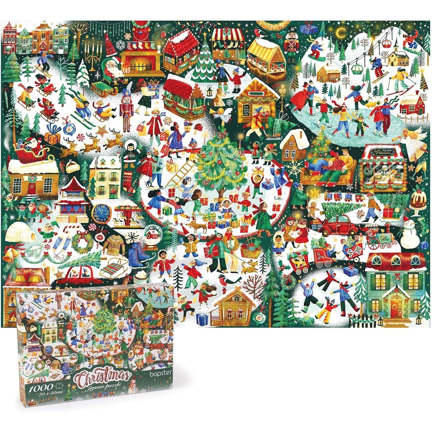 Bopster: Christmas Jigsaw Puzzle - 1000 Piece Board Game Bopster