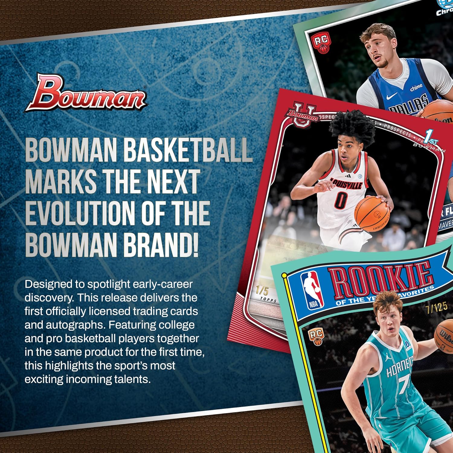 Topps: 2025-26 Bowman Basketball - Blaster Box (6 Packs) Sports Cards Topps