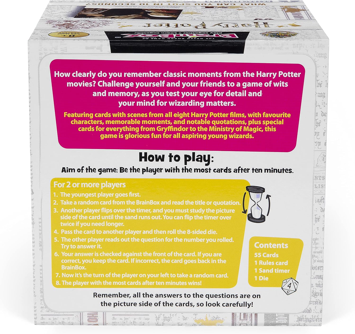 Brain Box: Harry Potter [Board Games, 2 - 6 Players] Board Game Asmodee   