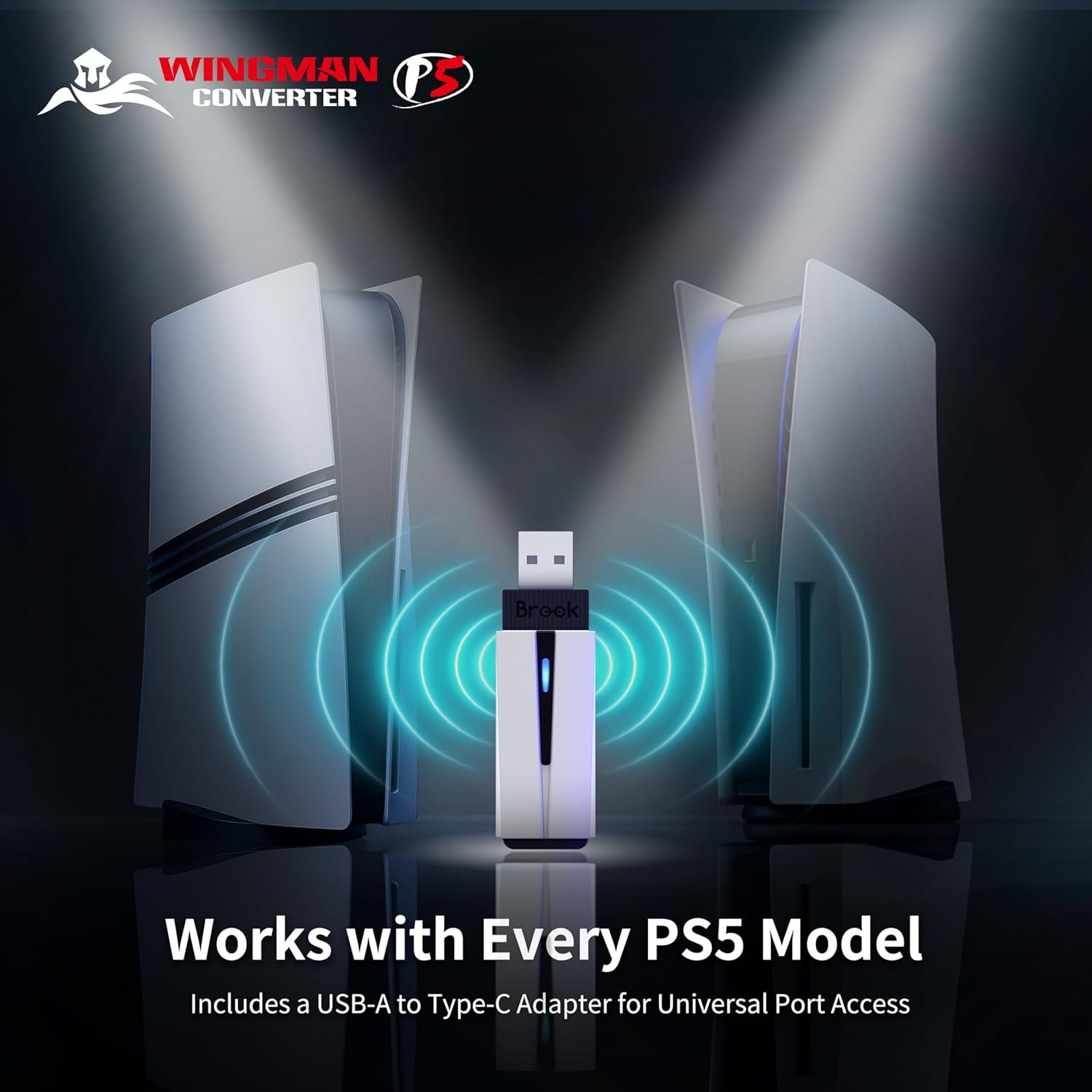 Brook Gaming: Wingman Converter P5 Wireless [PS5/PS4/PC] Electronics Brook Gaming