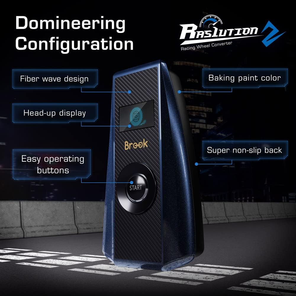 Brook Gaming: Ras1ution 2 Racing Wheel Converter for Nintendo Switch, Playstation 3 4 5, Xbox One X S 360 & More [Electronics] Electronics Brook Gaming