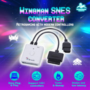 Brook Gaming: Wingman Gaming Converter Adapter [Retro Gaming SNES NES FC SFC XB PS4 PS2 PS5 NES Switch 360] Retro Accessories Brook Gaming   