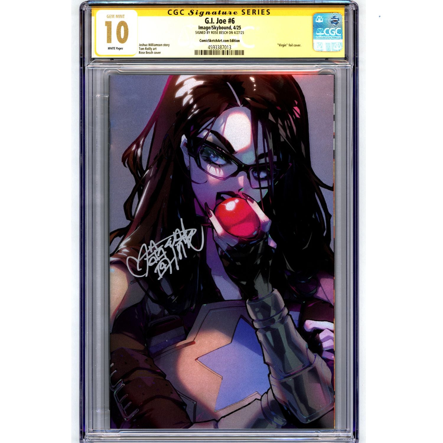 GI Joe: #6 [Rose Besch CGC 10 Signature Series Fan Expo Foil Virgin] 2025 Comics Image Comics