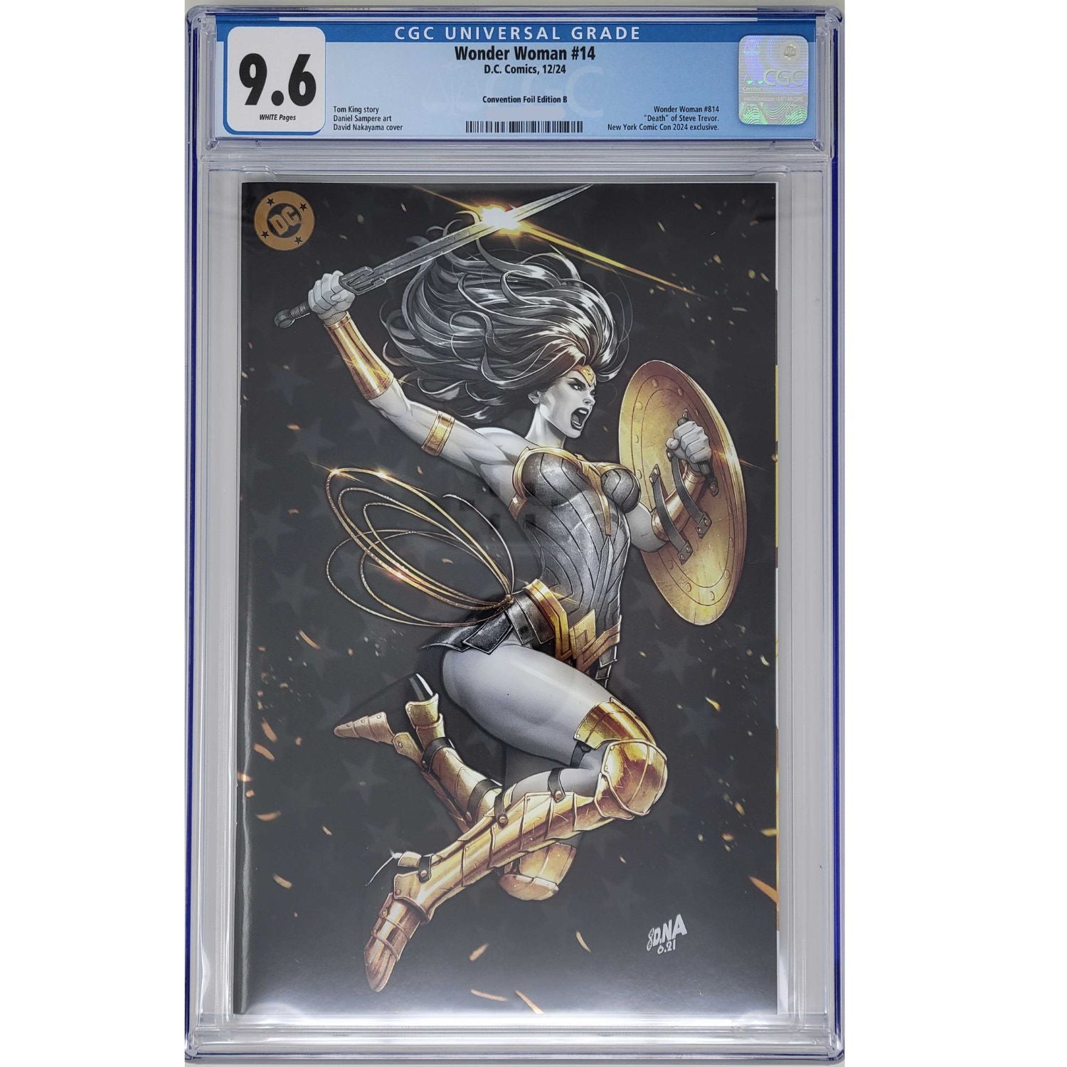 Wonder Woman: #14 [David Nakayama CGC 9.6 NYCC Exclusive Foil CVR B] 2024 Comics DC Comics