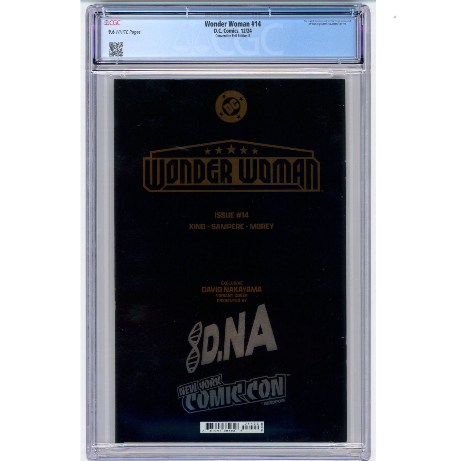 Wonder Woman: #14 [David Nakayama CGC 9.6 NYCC Exclusive Foil CVR B] 2024 Comics DC Comics