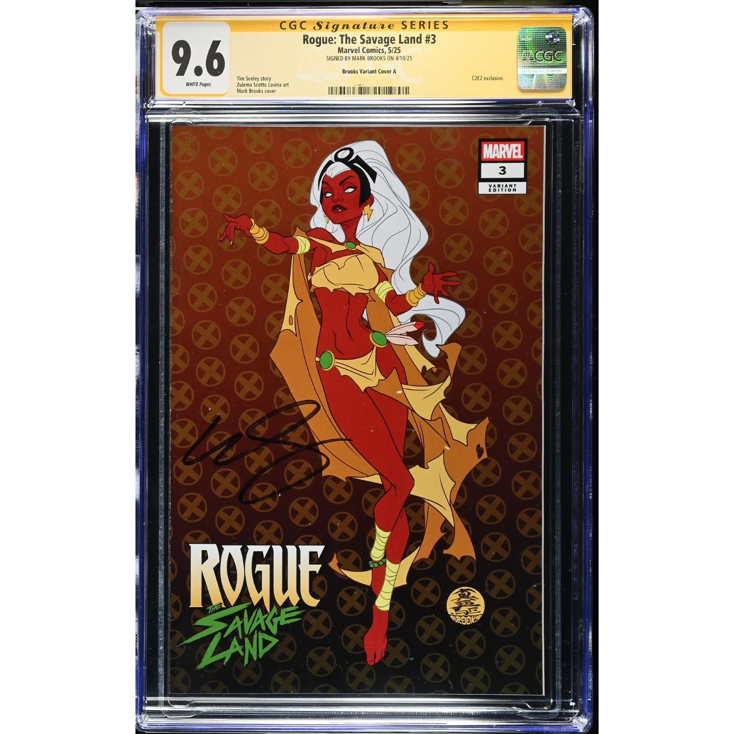 Rogue The Savage Land: #3 [Brooks CGC 9.6 Signature Series C2E2 CVR A] 2025 Comics Marvel Comics