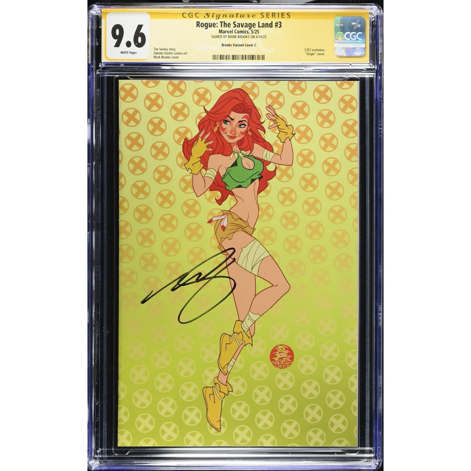 Rogue The Savage Land: #3 [Brooks CGC 9.6 Signature Series C2E2 CVR C] 2025 Comics Marvel Comics