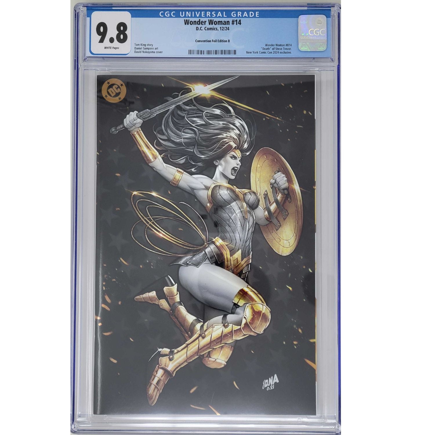 Wonder Woman: #14 [David Nakayama CGC 9.8 NYCC Exclusive Foil CVR B] 2024 Comics DC Comics