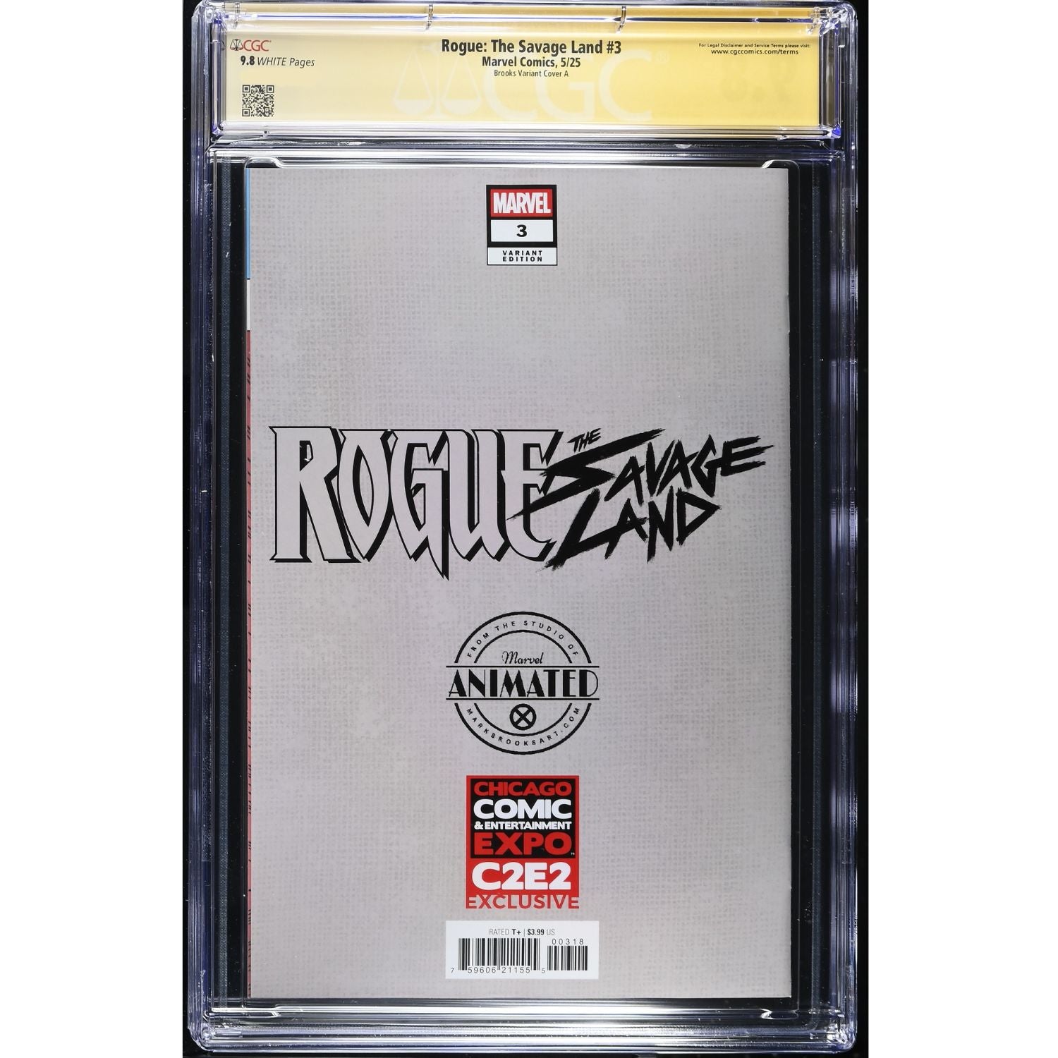 Rogue The Savage Land: #3 [Mark Brooks CGC 9.8 Signature Series C2E2 CVR A] 2025 Comics Marvel Comics