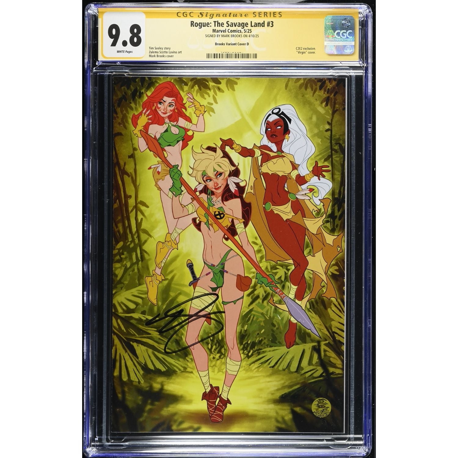 Rogue The Savage Land: #3 [Brooks CGC 9.8 Signature Series C2E2 CVR D] 2025 Comics Marvel Comics