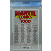 Marvel Comics: #1000 [Clayton Crain CGC 9.8 CVR P - 1:50] 2019 Comics Marvel Comics