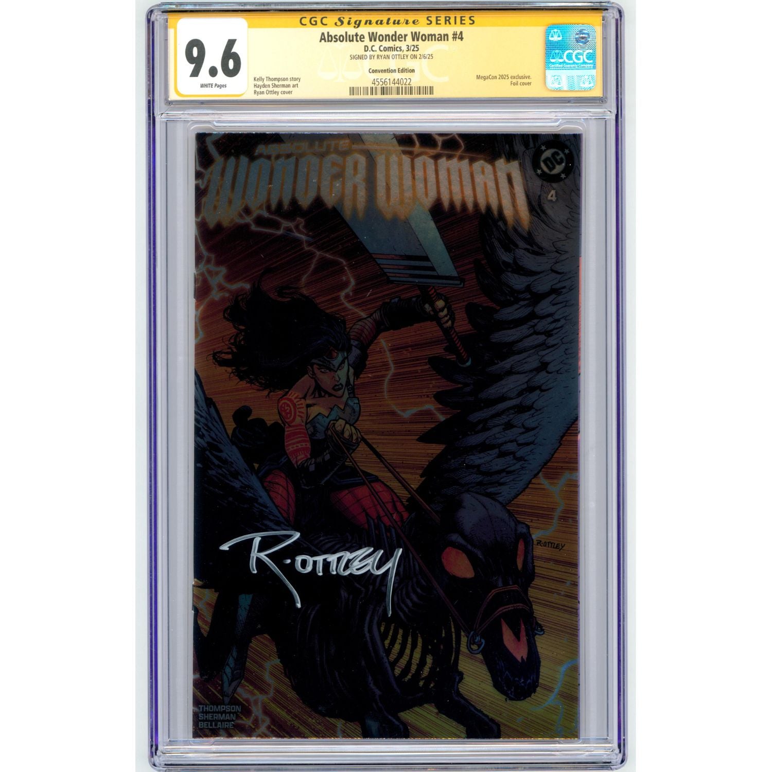 Absolute Wonder Woman: #4 [Ryan Ottley CGC 9.6 Signature Series Megacon Foil] 2025 Comics DC Comics