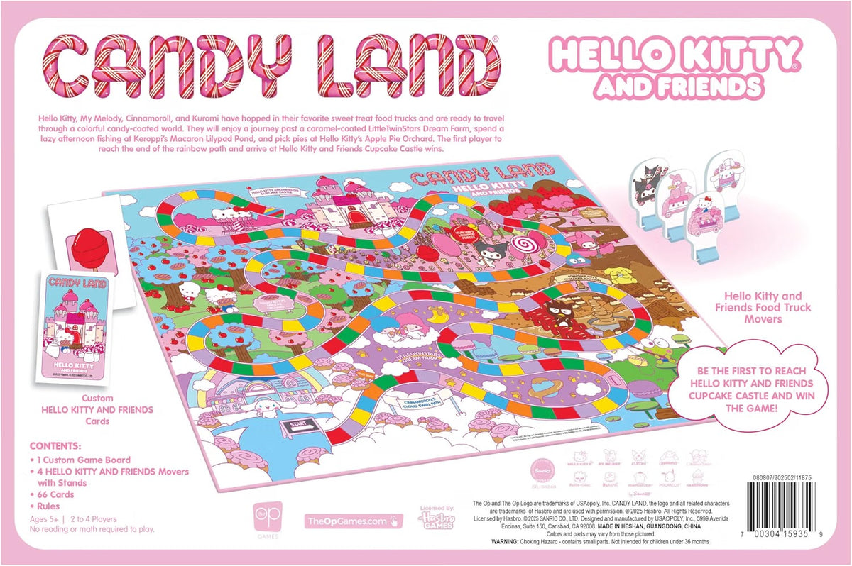 Candy Land: Hello Kitty and Friends [Board Game, 2-4 Players] Board Game OPGames