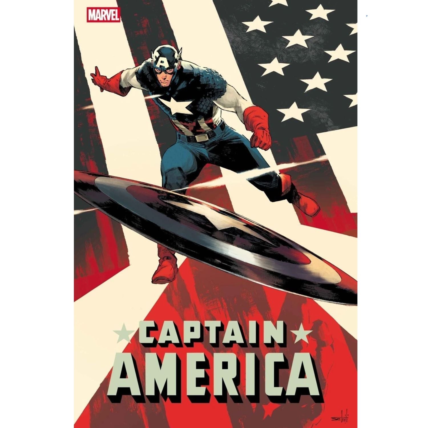 Captain America: #1 [Valerio Schiti CVR - 1:25] 2025 Comics Marvel Comics