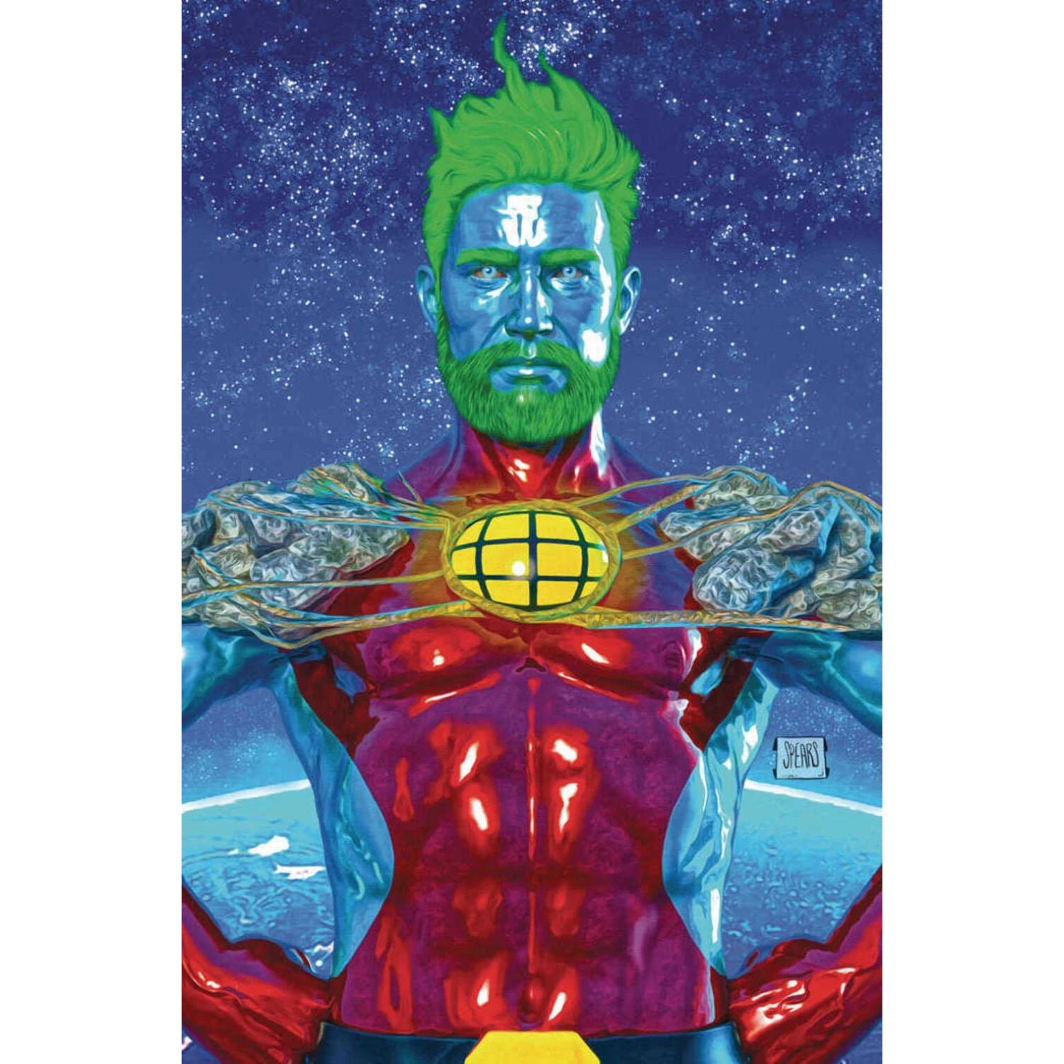 Captain Planet: #1 [Mark Spears Foil CVR M - 1:15] 2025 Comics Dynamite Entertainment