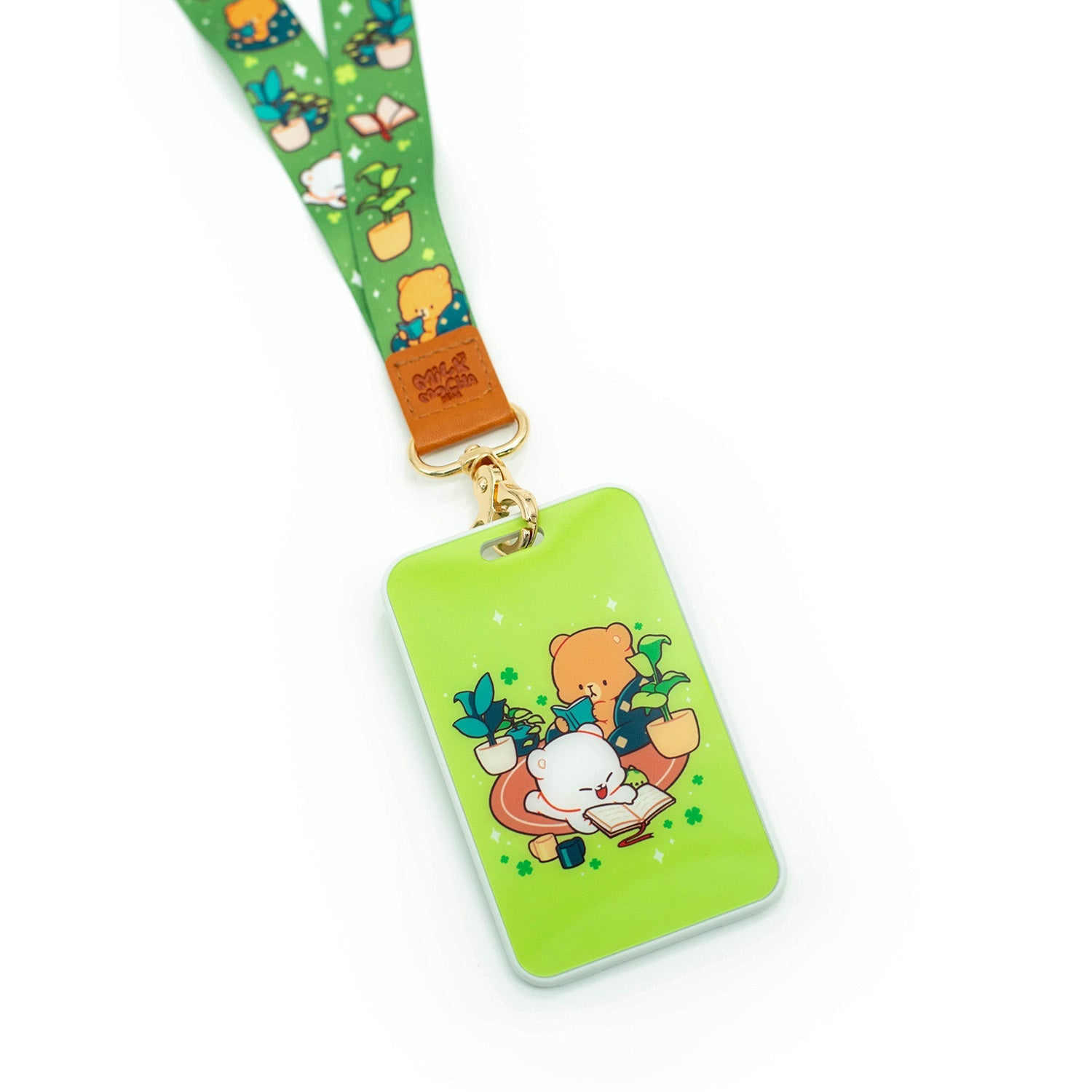 Milk Mocha Bear: Clover Card Holder and Lanyard Lanyards Milk Mocha Bear