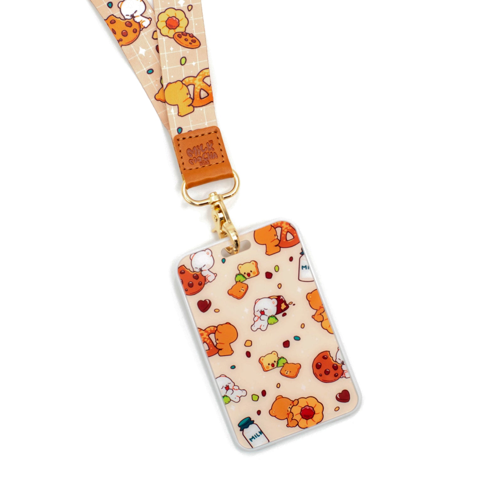 Milk Mocha Bear: Cookie Card Holder and Lanyard Lanyards Milk Mocha Bear