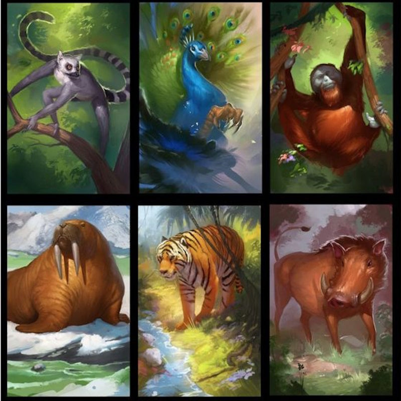 Cardline - Animals Set [Board Game, 2 - 8 Players] Board Game Zygo Matic