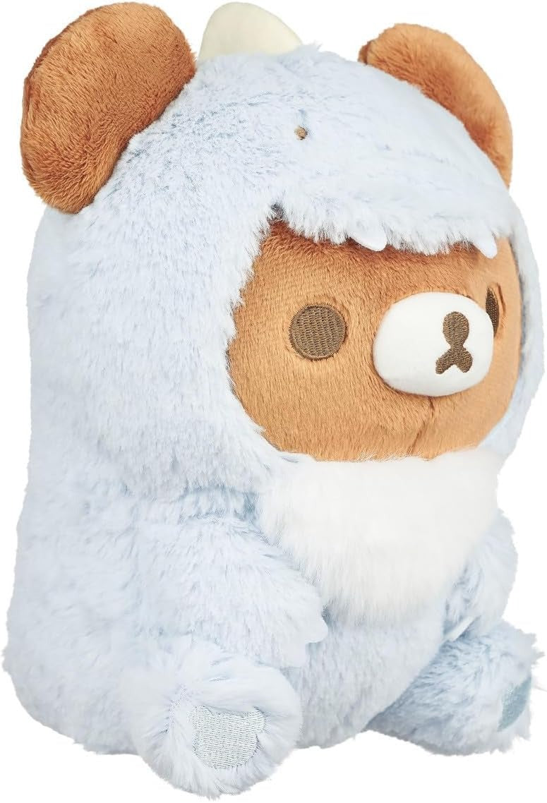 Chairoikoguma San-X Original: Plays with Dino Series Plush - Pastel Blue Plushies Rilakkuma