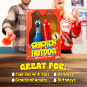 Chicken vs Hotdog [Board Game, 2 - 10 Players] Board Game Big Potato Games
