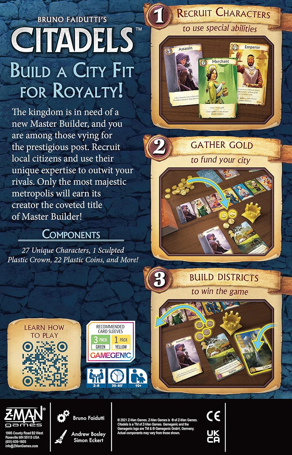Citadels - EN [Board Game, 2 - 8 Players] Board Game Asmodee