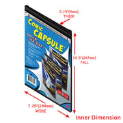 ComicCapsule Protective Case [Black Silver Age Size] Comics ComicCapsule