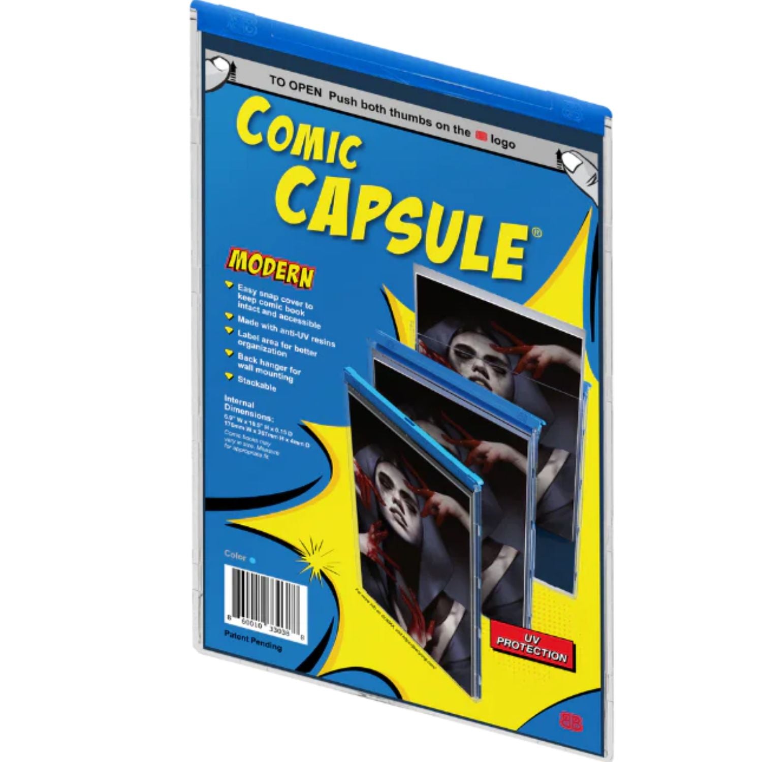 ComicCapsule Protective Case [Blue Modern Age Size] Comics ComicCapsule