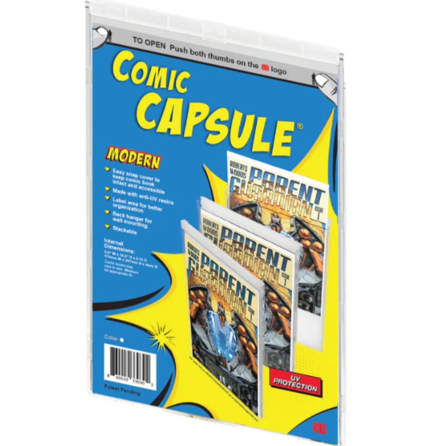 ComicCapsule Protective Case [Clear Modern Age Size] Comics ComicCapsule