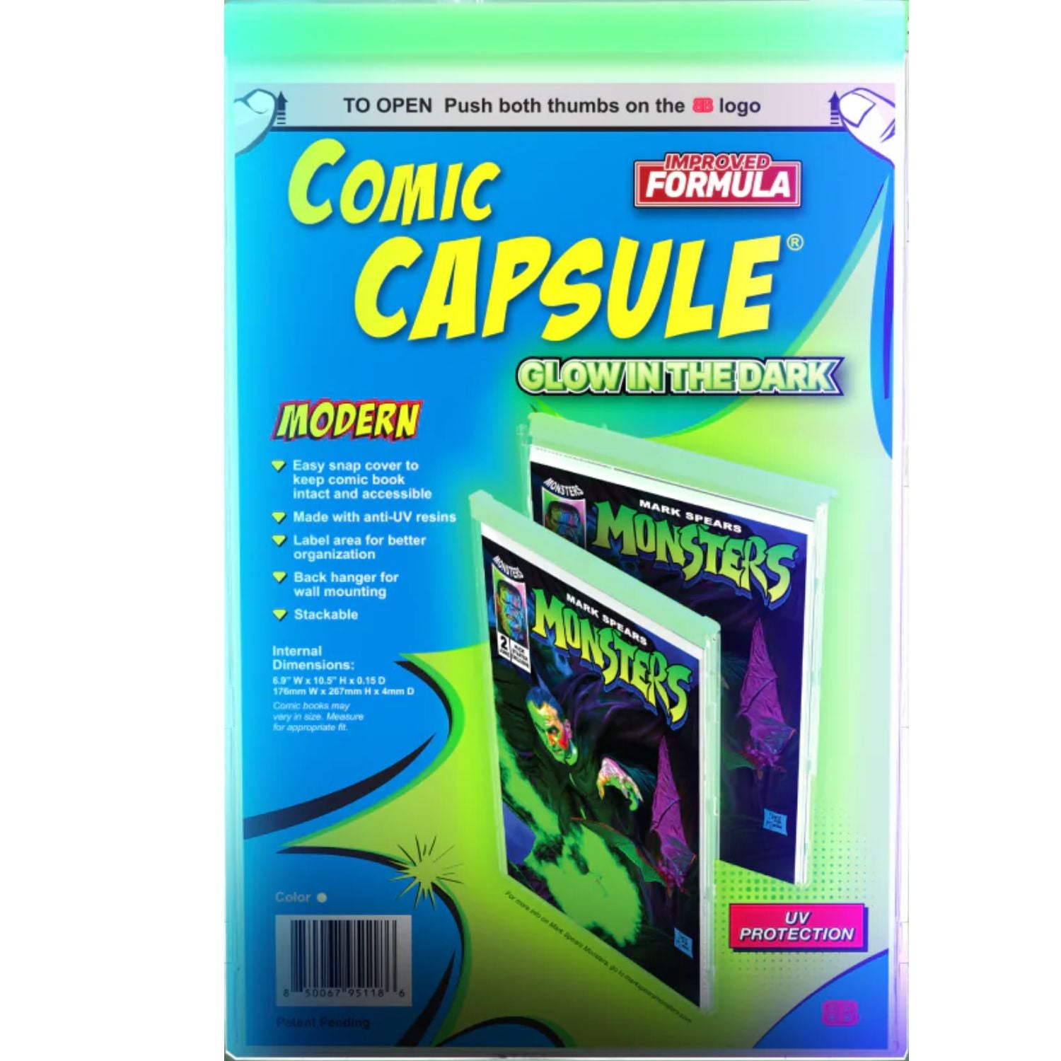 ComicCapsule Protective Case [Glow Modern Age Size] Comics ComicCapsule