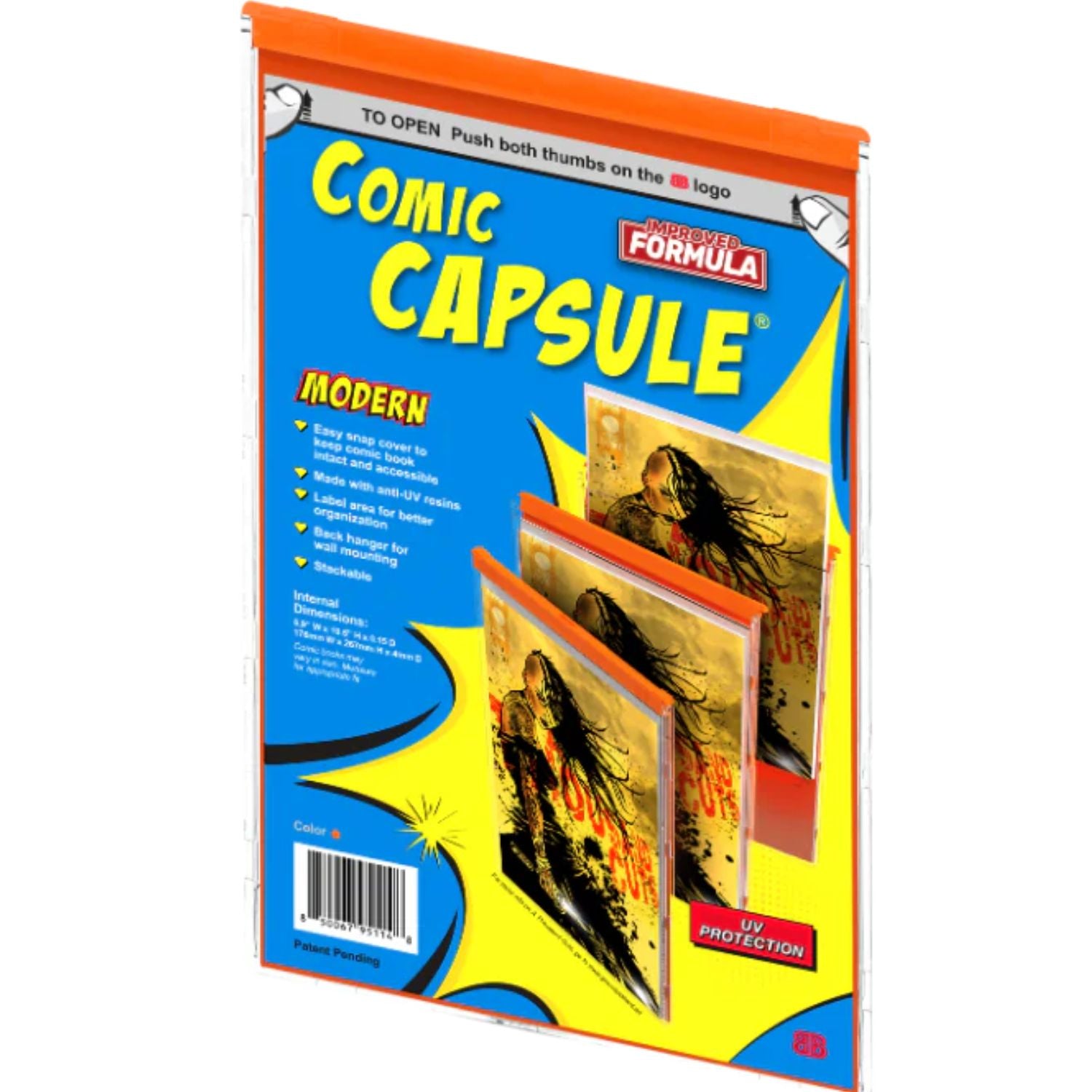 ComicCapsule Protective Case [Orange Modern Age Size] Comics ComicCapsule
