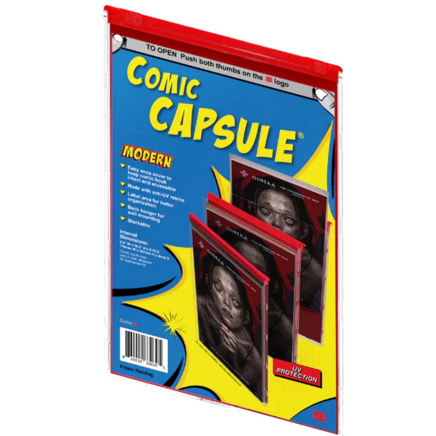 ComicCapsule Protective Case [Red Modern Age Size] Comics ComicCapsule