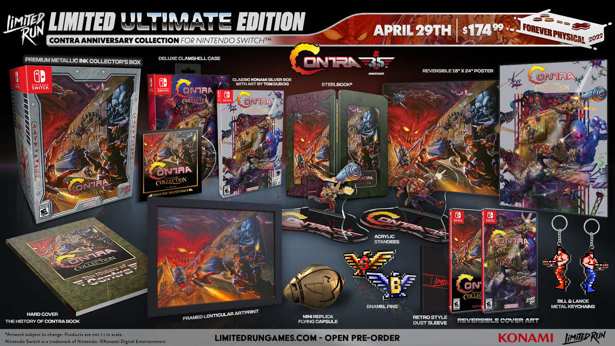 Contra Anniversary Collection: Ultimate Edition - Limited Run Games #140 [Nintendo Switch] Nintendo Switch Video Game Limited Run Games
