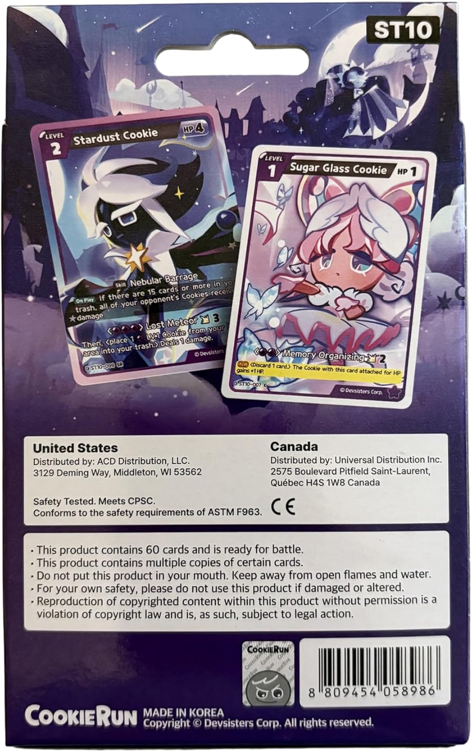 CookieRun Braverse TCG: Glorious Moonlight Starter Deck (ST10) Card Game Devsisters