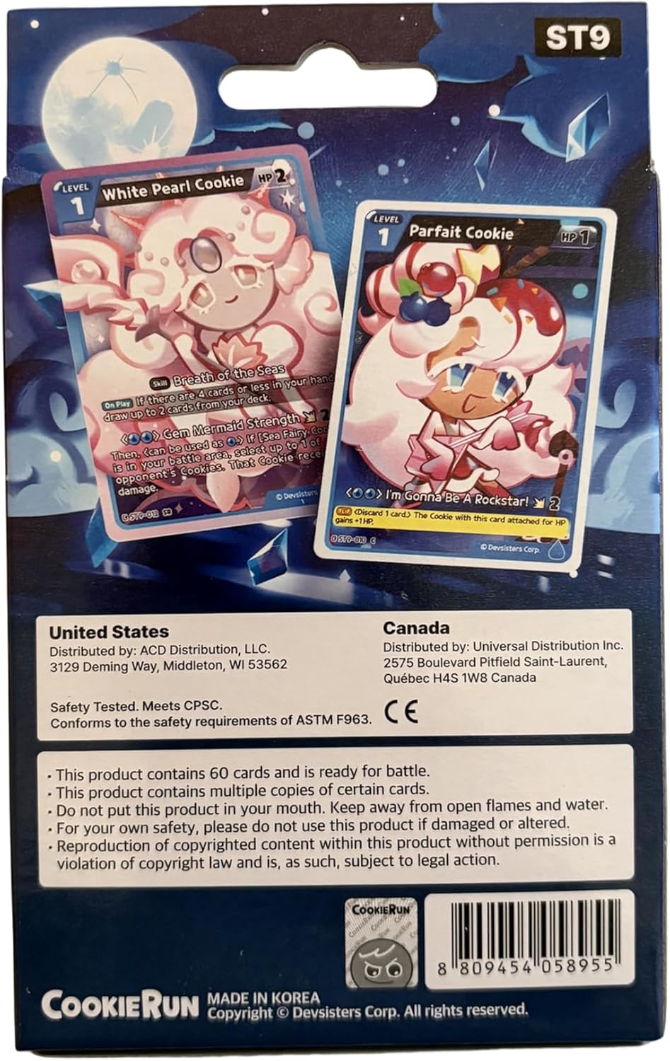 CookieRun Braverse TCG: Seas of Fate Starter Deck (ST9) Card Game Devsisters
