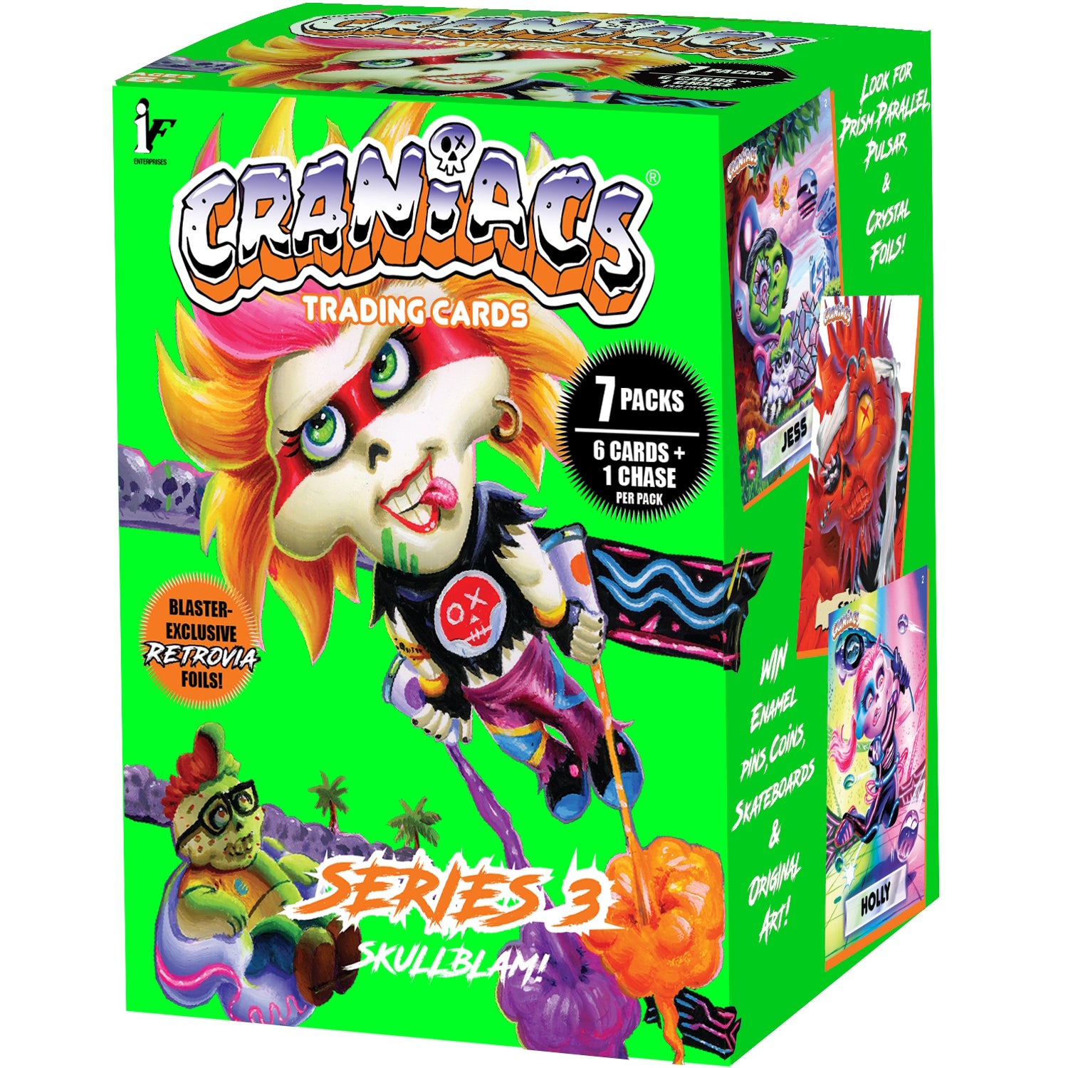 Craniacs: Series 3 Skullblam! Blaster Box - 7 Packs Card Game Ira Friedman Enterprises