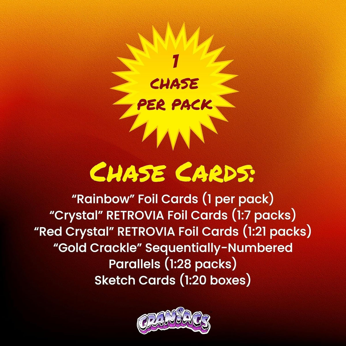 Craniacs TCG: Series 1 Trading Cards Blaster Box - 7 Packs Card Game Ira Friedman Enterprises