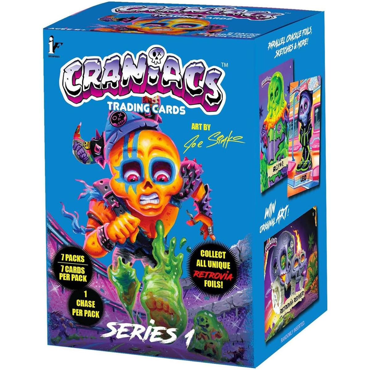 Craniacs TCG: Series 1 Trading Cards Blaster Box - 7 Packs Card Game Ira Friedman Enterprises