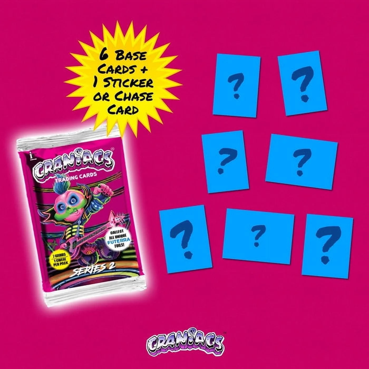 Craniacs TCG: Series 2 Trading Cards Hobby Booster Box - 24 Packs Card Game Craniacs