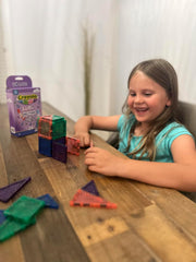Crayola: Mini Glitter - 24 Piece Magnetic Tile Set Toys & Games Create On