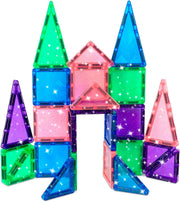 Crayola: Mini Glitter - 24 Piece Magnetic Tile Set Toys & Games Create On