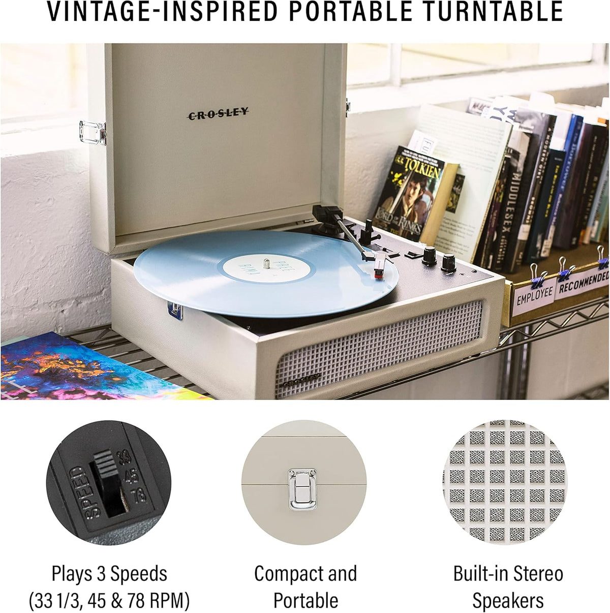 Crosley: Voyager Turntable Dune - CR8017B-DU [Electronics] Electronics Crosley